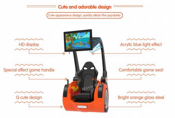 Spiel-Maschine der Kiddie-virtuellen Realität münzenbetrieben/Simulator des Kino-9D 2