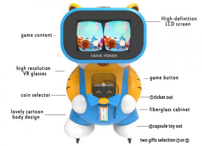Simulator-Bärn-Baby Vr der Kindvr 9D scherzt pädagogischen Simulator der virtuellen Realität 1